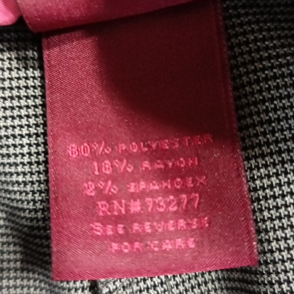 212 Collection Black and White Dress Pants Size 14P - Picture 8 of 10